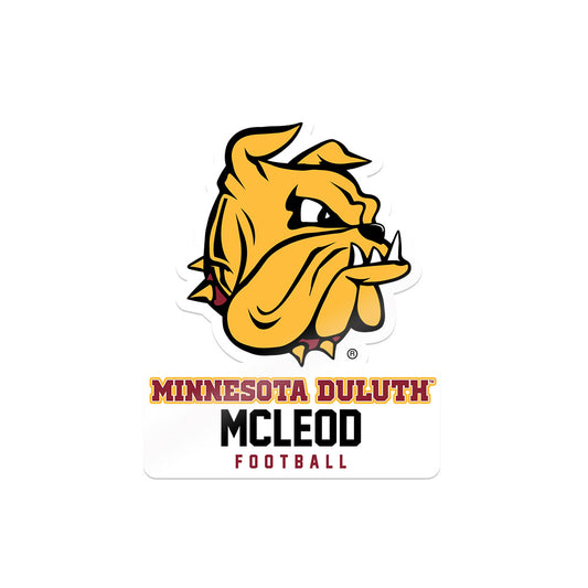 UMN Duluth - NCAA Football : Brysen Mcleod - Sticker-0