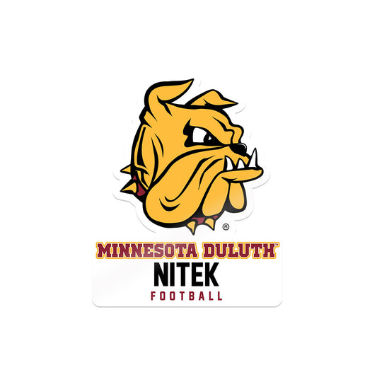 UMN Duluth - NCAA Football : Trent Nitek - Sticker-0