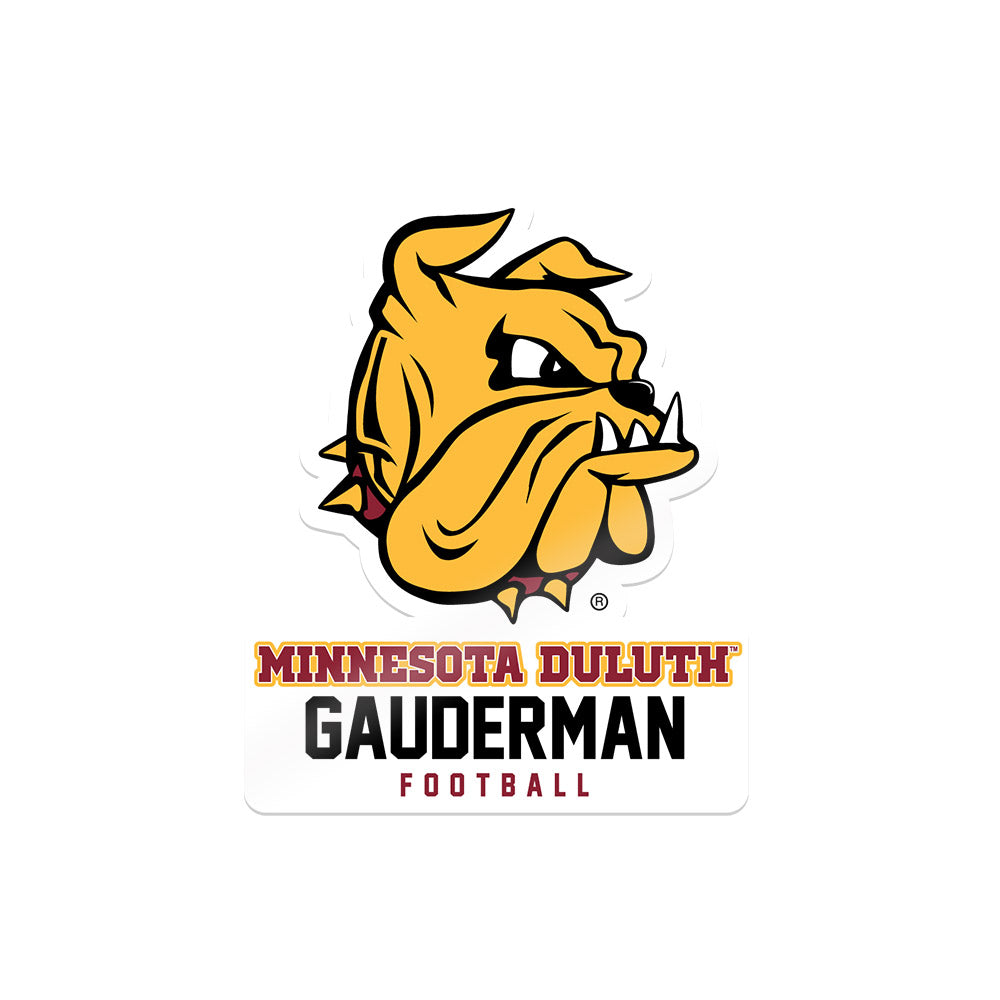 UMN Duluth - NCAA Football : David Gauderman - Sticker-0