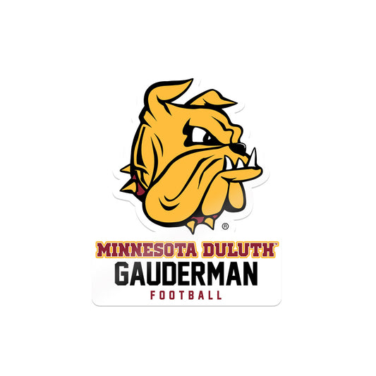 UMN Duluth - NCAA Football : David Gauderman - Sticker-0