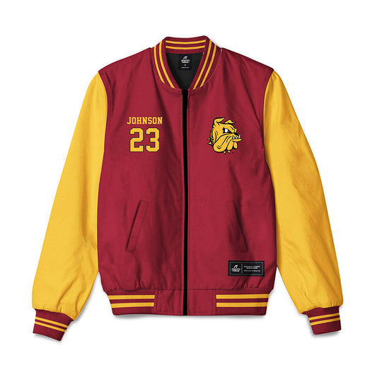 UMN Duluth - NCAA Men's Basketball : Brooks Johnson - Bomber Jacket-0