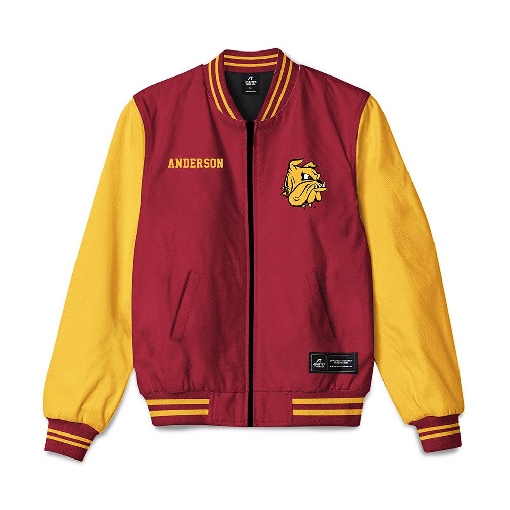 UMN Duluth - NCAA Women's Track & Field : Emily Anderson - Bomber Jacket-0
