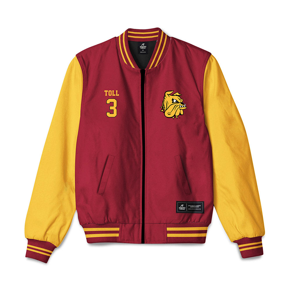 UMN Duluth - NCAA Men's Ice Hockey : Jake Toll - Bomber Jacket-0