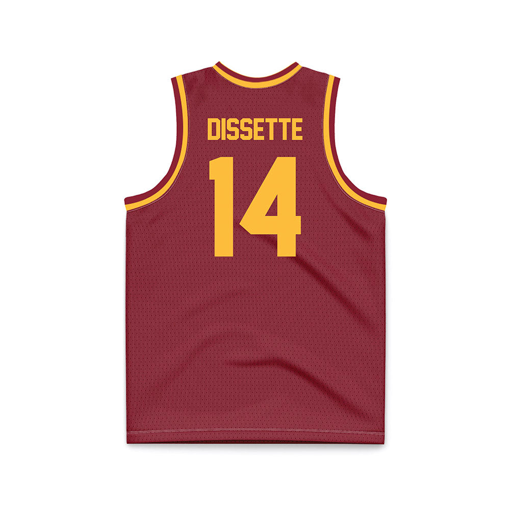 UMN Duluth - NCAA Men's Basketball : Darik Dissette - Maroon Basketball Jersey-1