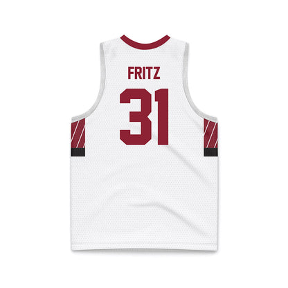 UMN Duluth - NCAA Women's Basketball : Ashley Fritz - White Basketball Jersey-1