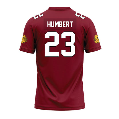 UMN Duluth - NCAA Football : Luke Humbert - Maroon Premium Football Jersey-1