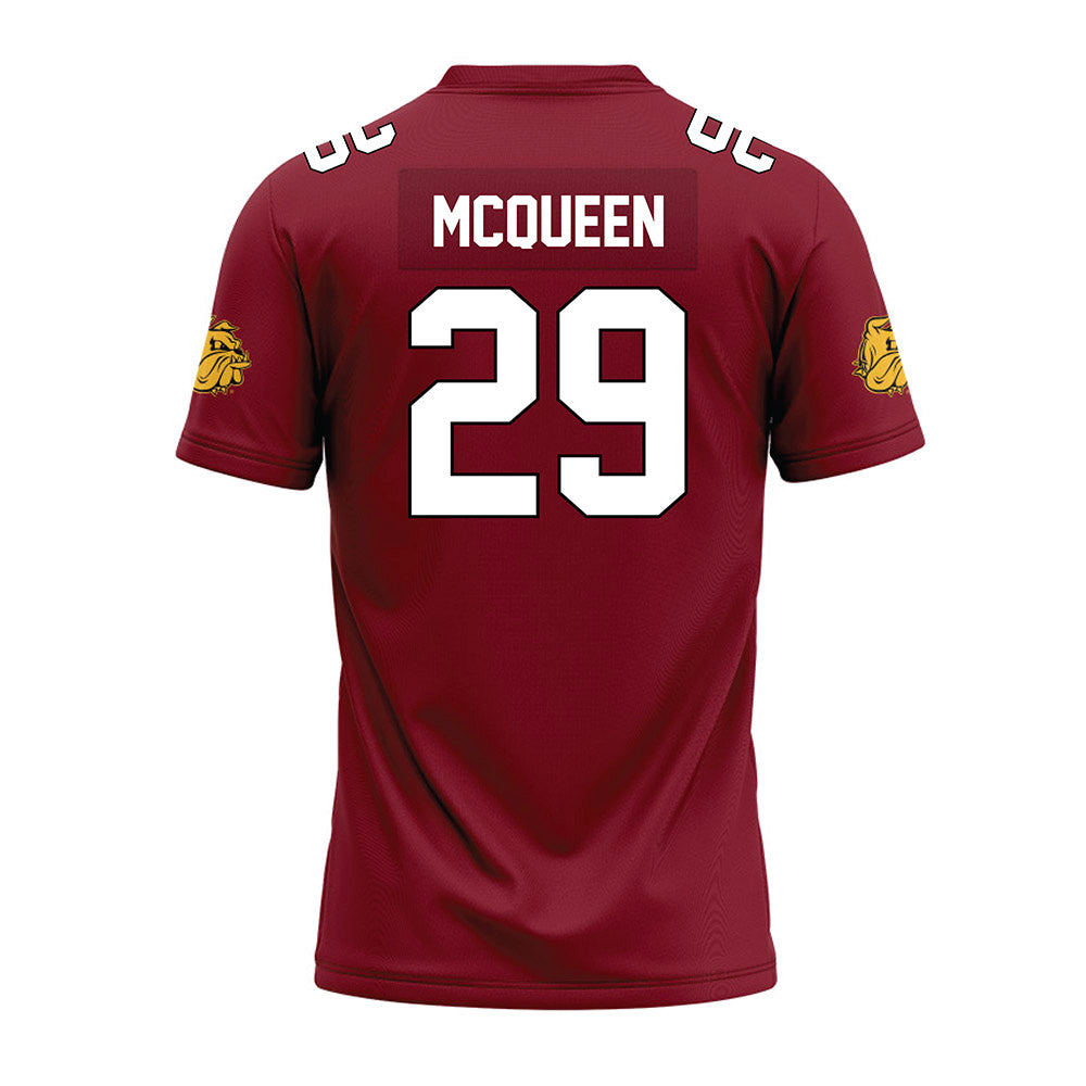 UMN Duluth - NCAA Football : Preston McQueen - Maroon Premium Football Jersey-1
