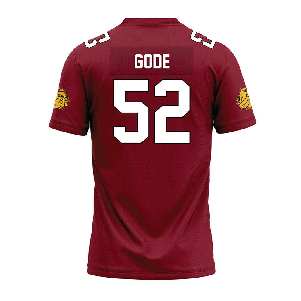 UMN Duluth - NCAA Football : Blake Gode - Maroon Premium Football Jersey-1