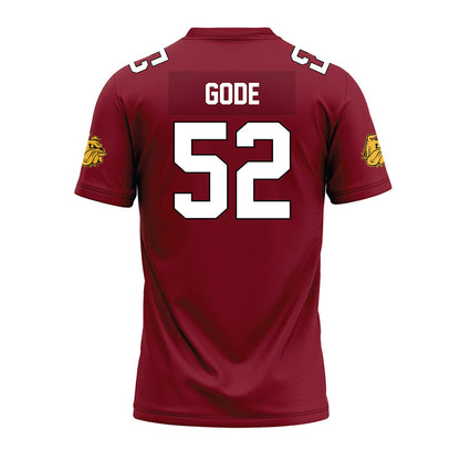 UMN Duluth - NCAA Football : Blake Gode - Maroon Premium Football Jersey-1
