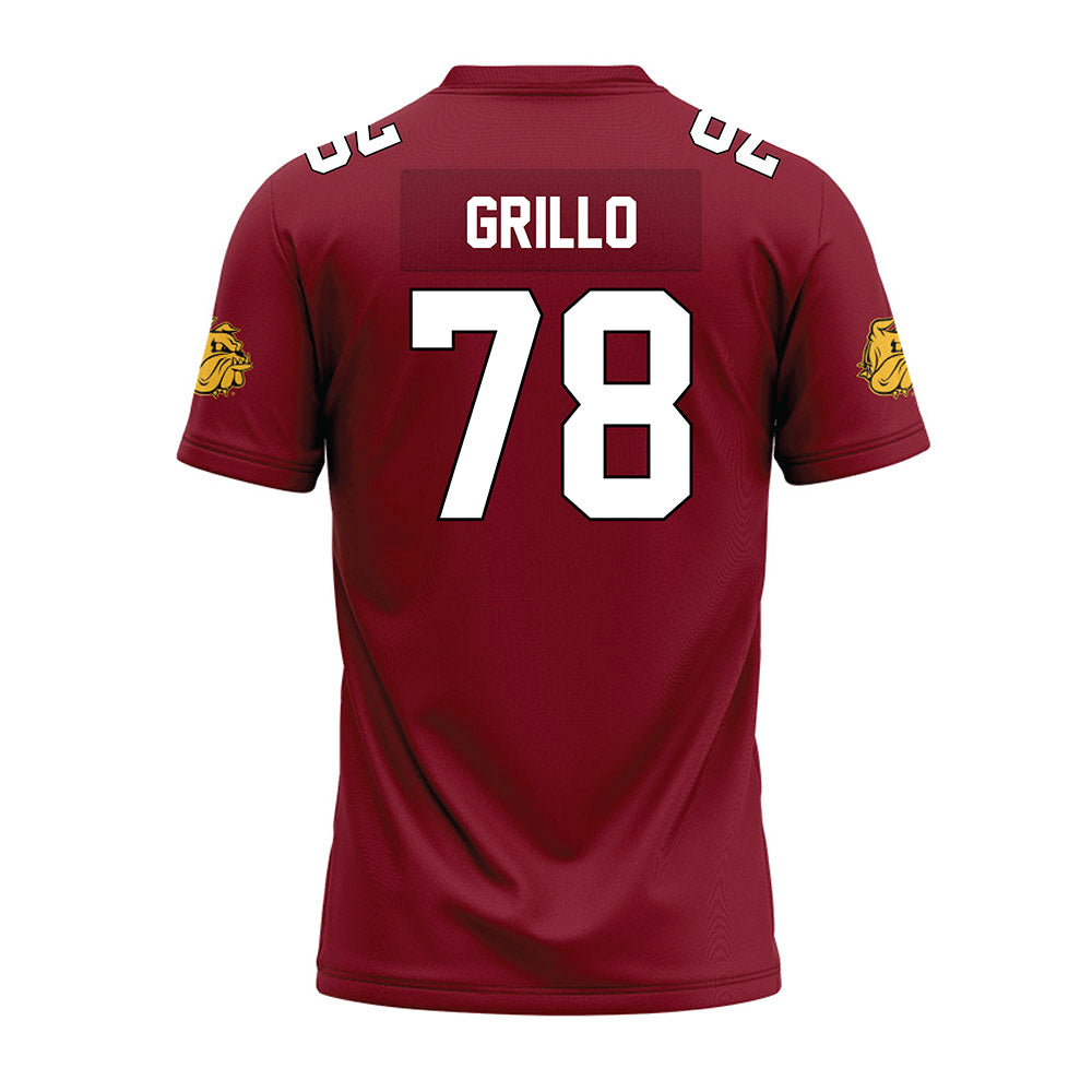UMN Duluth - NCAA Football : Joey Grillo - Maroon Premium Football Jersey-1