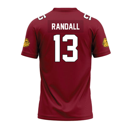 UMN Duluth - NCAA Football : Austin Randall - Maroon Premium Football Jersey-1