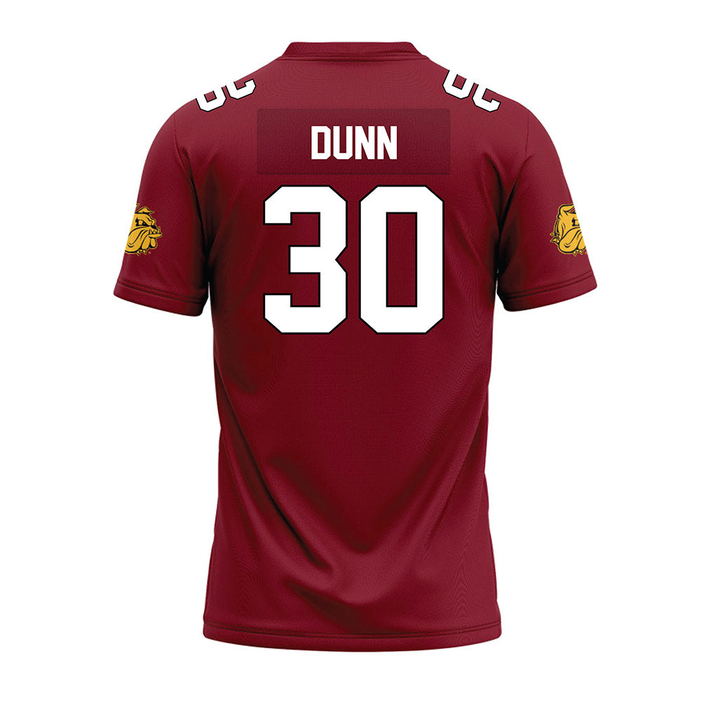 UMN Duluth - NCAA Football : Terae Dunn - Maroon Premium Football Jersey-1