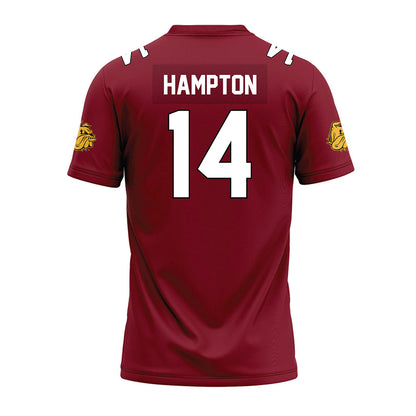UMN Duluth - NCAA Football : Isaiah Hampton - Maroon Premium Football Jersey-1