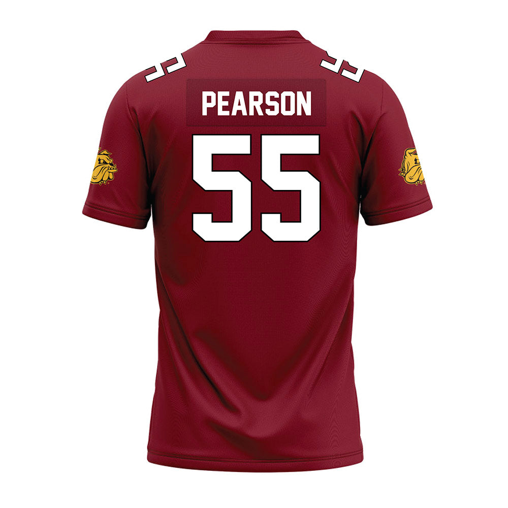 UMN Duluth - NCAA Football : Allen Pearson - Maroon Premium Football Jersey-1