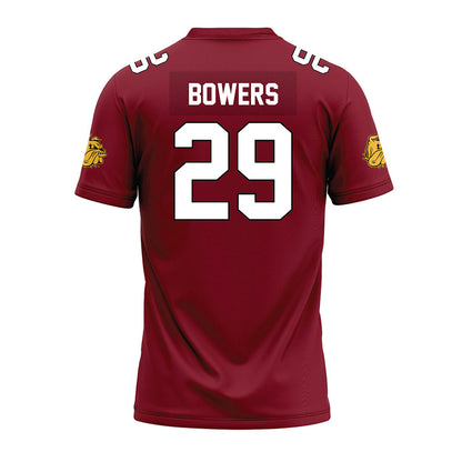 UMN Duluth - NCAA Football : Deanna Bowers - Maroon Premium Football Jersey-1