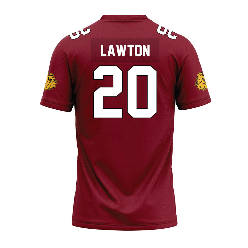 UMN Duluth - NCAA Football : Cooper Lawton - Maroon Premium Football Jersey-1