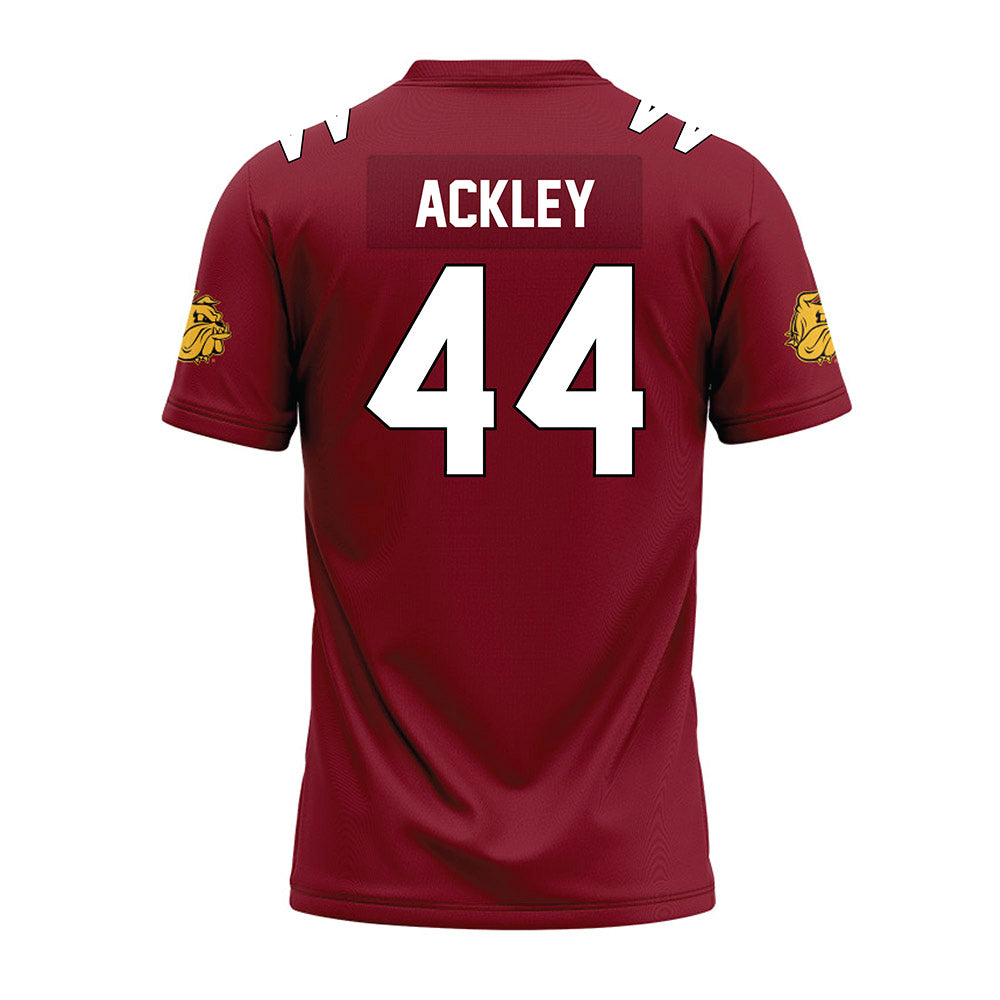 UMN Duluth - NCAA Football : Ean Ackley - Maroon Premium Football Jersey-1
