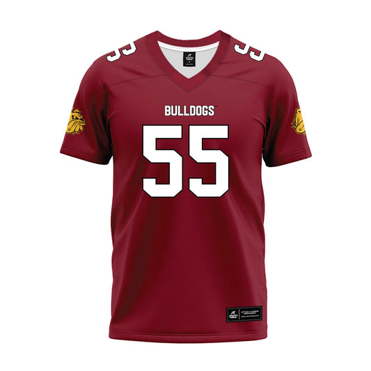 UMN Duluth - NCAA Football : Brady Schauer - Maroon Premium Football Jersey-0
