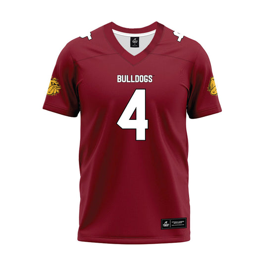 UMN Duluth - NCAA Football : Tate Nelson - Maroon Premium Football Jersey-0