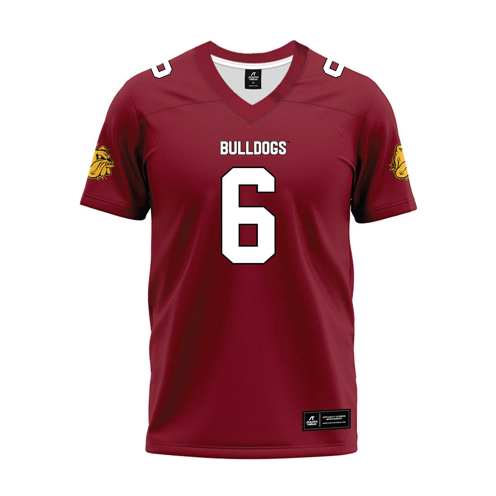 UMN Duluth - NCAA Football : Matthew Weerts - Maroon Premium Football Jersey-0