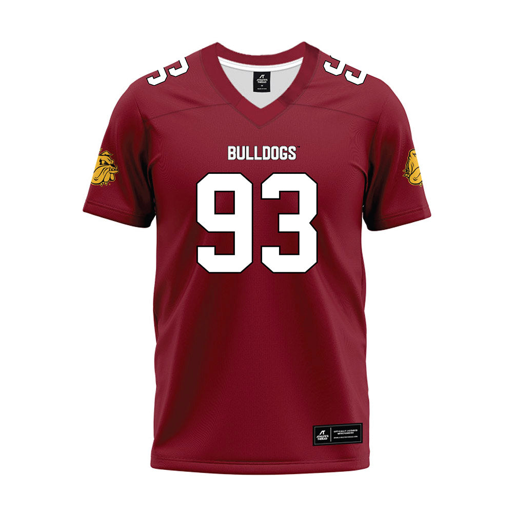 UMN Duluth - NCAA Football : Brysen Mcleod - Maroon Premium Football Jersey-0