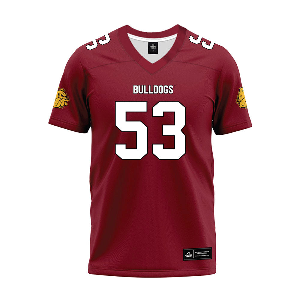 UMN Duluth - NCAA Football : Oliver Englund - Maroon Premium Football Jersey-0