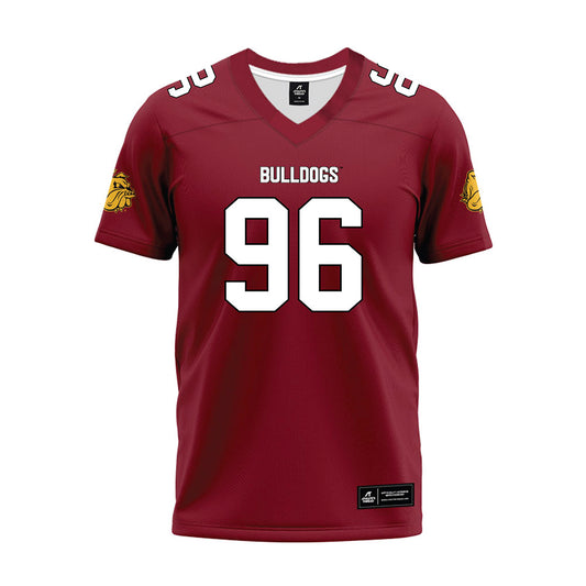 UMN Duluth - NCAA Football : Spencer Lewis - Maroon Premium Football Jersey-0