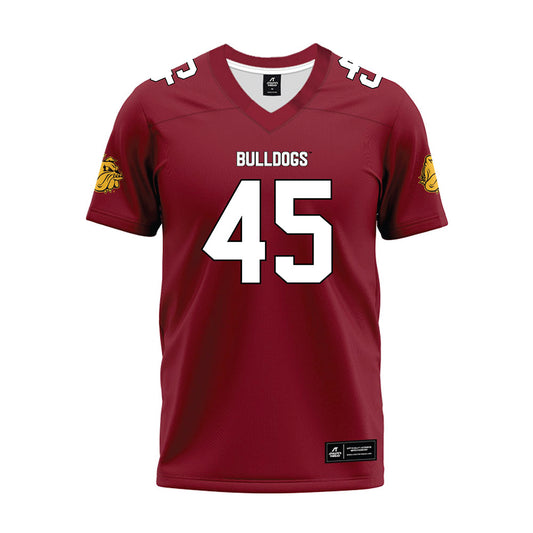UMN Duluth - NCAA Football : Landon Taylor - Maroon Premium Football Jersey-0