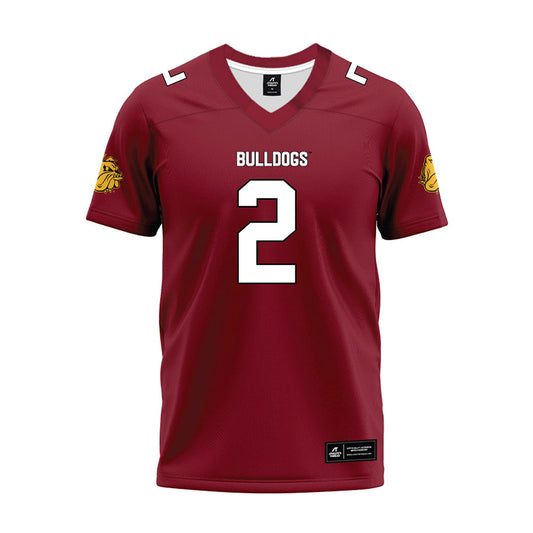 UMN Duluth - NCAA Football : Kenneth Stevenson - Maroon Premium Football Jersey-0