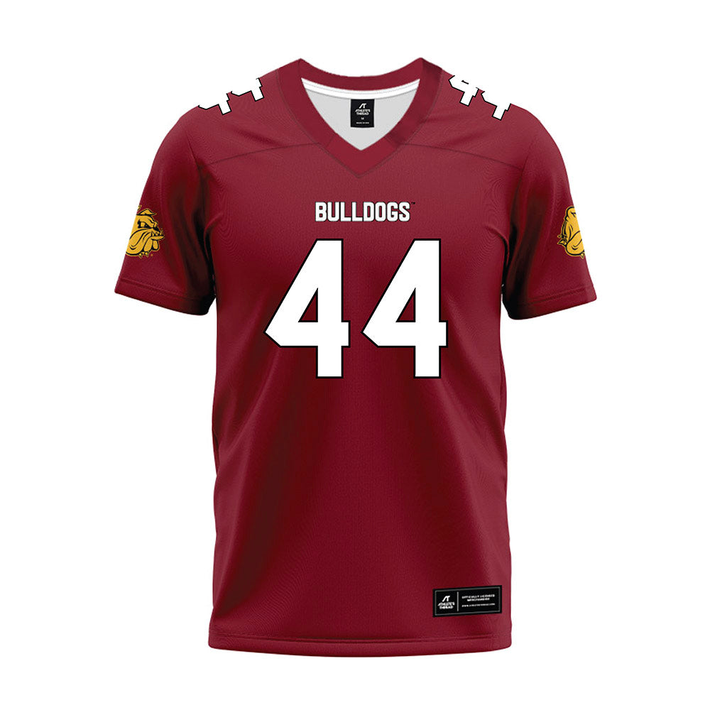 UMN Duluth - NCAA Football : Caleb Bancroft - Maroon Premium Football Jersey-0
