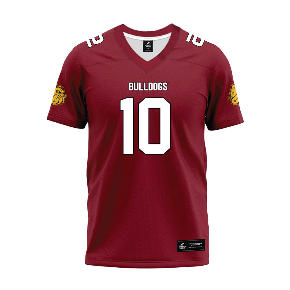 UMN Duluth - NCAA Football : Charlie Hornacek - Maroon Premium Football Jersey-0