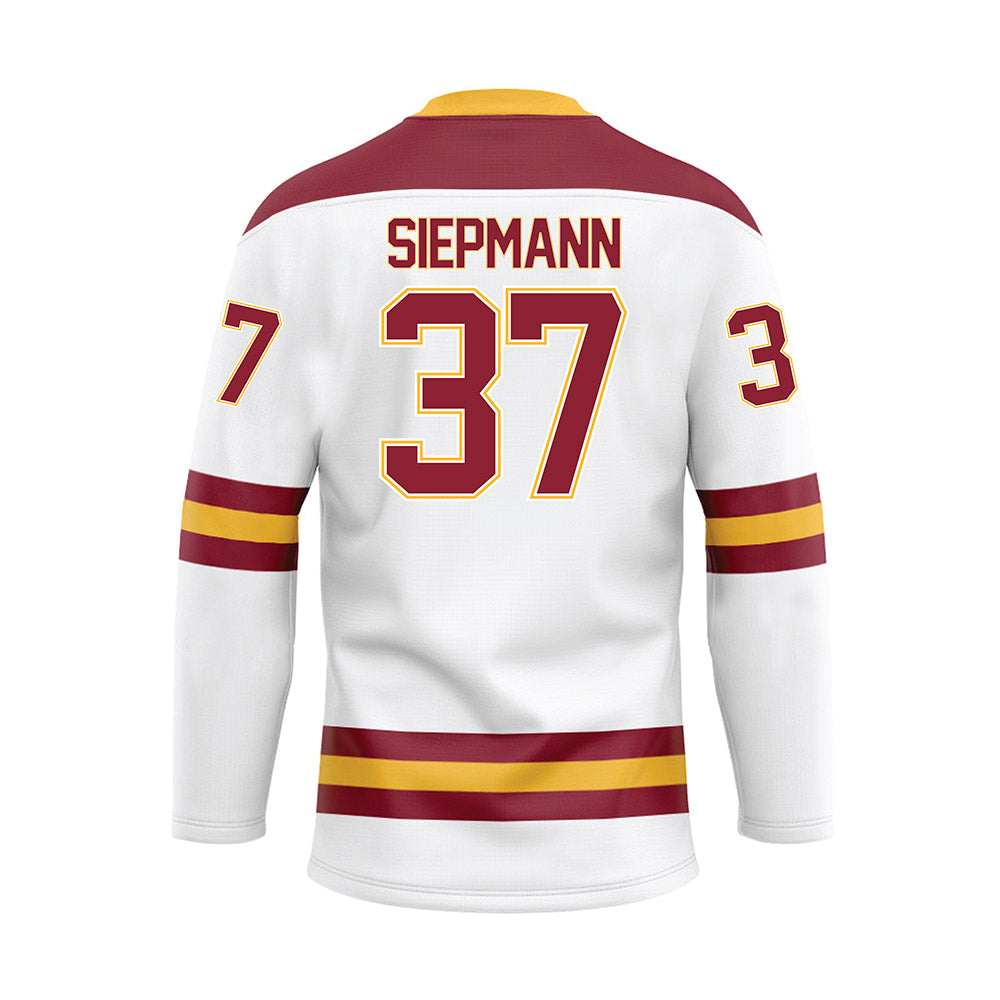 UMN Duluth - NCAA Men's Ice Hockey : Grayden Siepmann - White Hockey Jersey-1