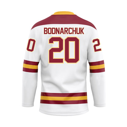UMN Duluth - NCAA Men's Ice Hockey : Riley Bodnarchuk - White Hockey Jersey-1
