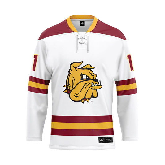 UMN Duluth - NCAA Men's Ice Hockey : Hunter Anderson - White Hockey Jersey-0