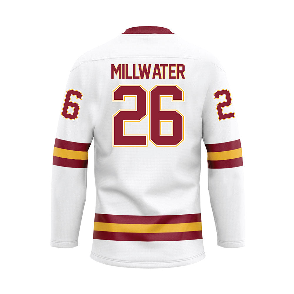 UMN Duluth - NCAA Women's Ice Hockey : Devyn Millwater - White Hockey Jersey-1