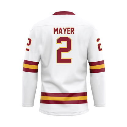 UMN Duluth - NCAA Women's Ice Hockey : Rae Mayer - White Hockey Jersey-1