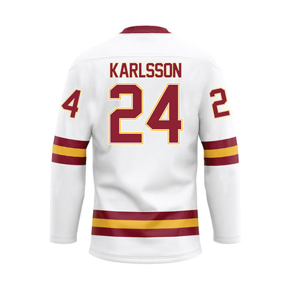 UMN Duluth - NCAA Women's Ice Hockey : Ida Karlsson - White Hockey Jersey-1