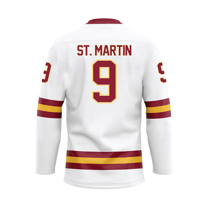 UMN Duluth - NCAA Women's Ice Hockey : Josie St. Martin - White Hockey Jersey-1