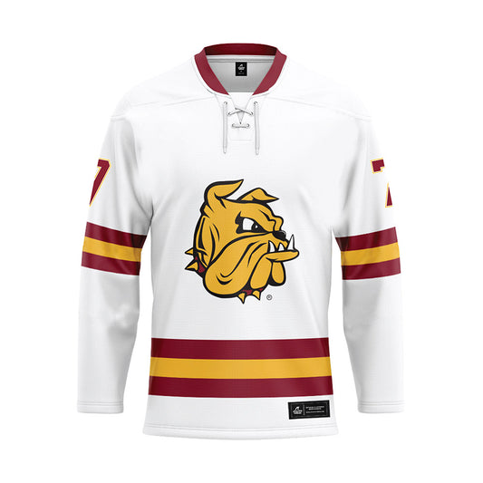 UMN Duluth - NCAA Women's Ice Hockey : Grace Sadura - White Hockey Jersey-0