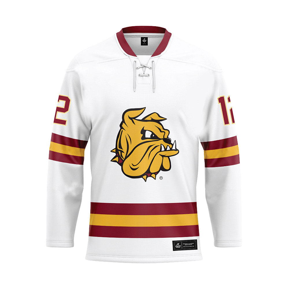 UMN Duluth - NCAA Women's Ice Hockey : Kamdyn Davis - White Hockey Jersey-0