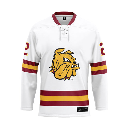 UMN Duluth - NCAA Women's Ice Hockey : Rae Mayer - White Hockey Jersey-0