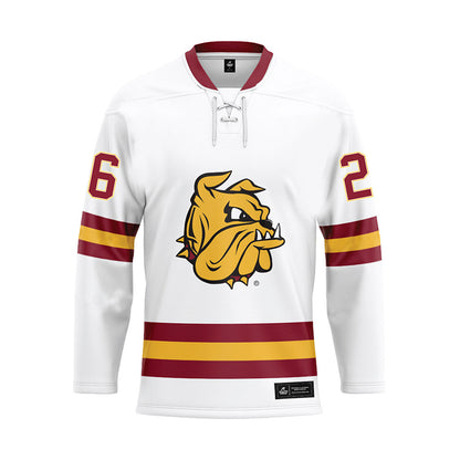UMN Duluth - NCAA Women's Ice Hockey : Devyn Millwater - White Hockey Jersey-0