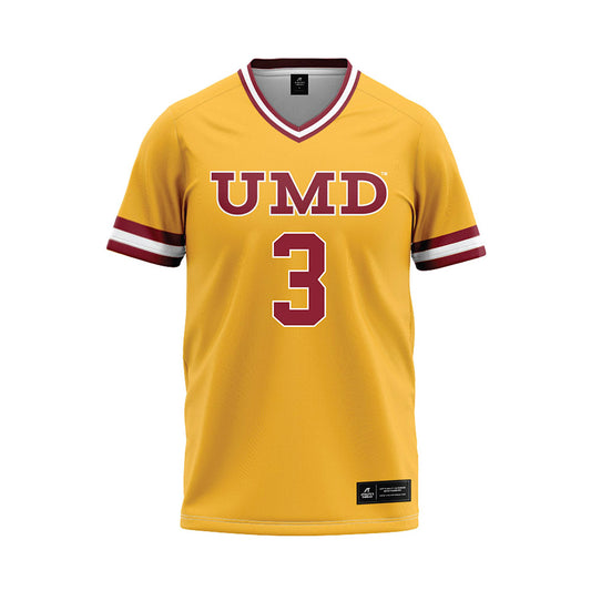 UMN Duluth - NCAA Softball : Lauren Jenkins - Gold Baseball Jersey-0