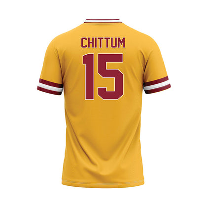 UMN Duluth - NCAA Baseball : Caid Chittum - Gold Baseball Jersey-1