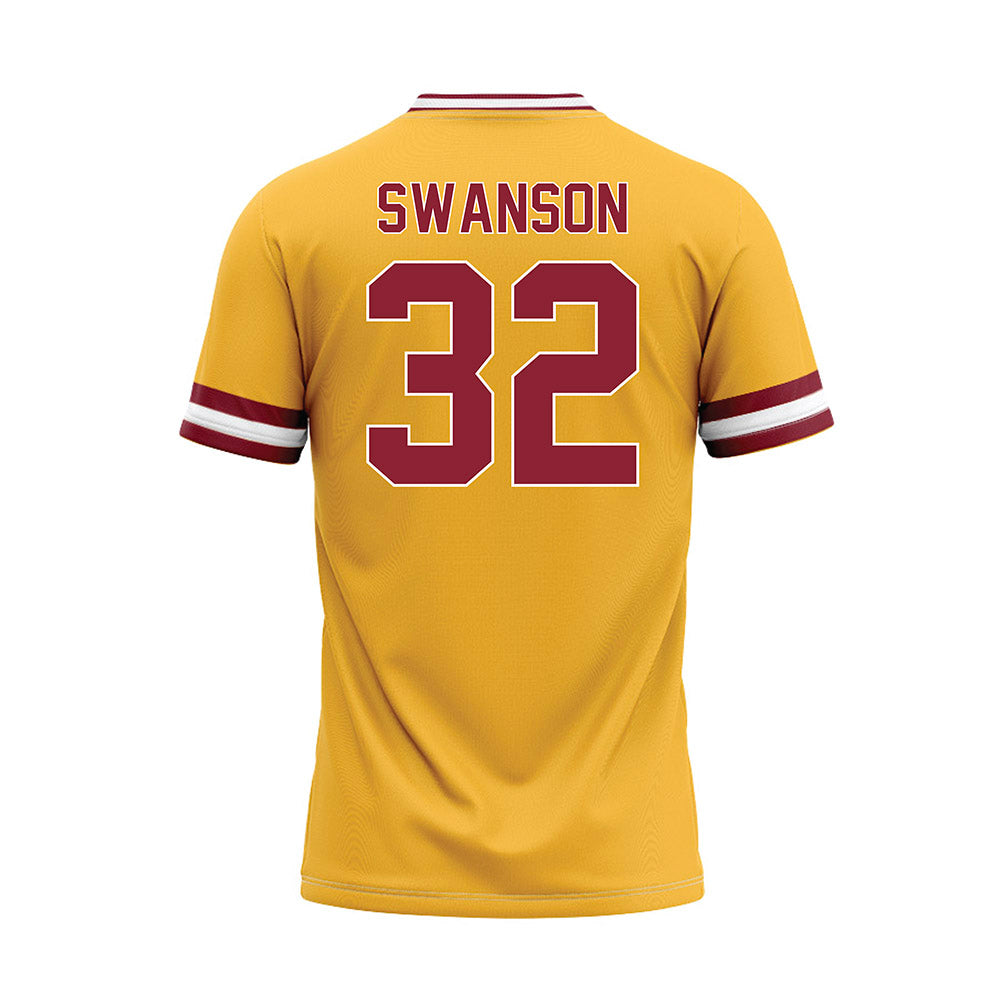 UMN Duluth - NCAA Baseball : Ethan Swanson - Gold Baseball Jersey-1