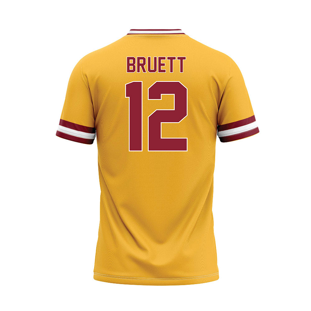 UMN Duluth - NCAA Baseball : Andrew Bruett - Gold Baseball Jersey-1