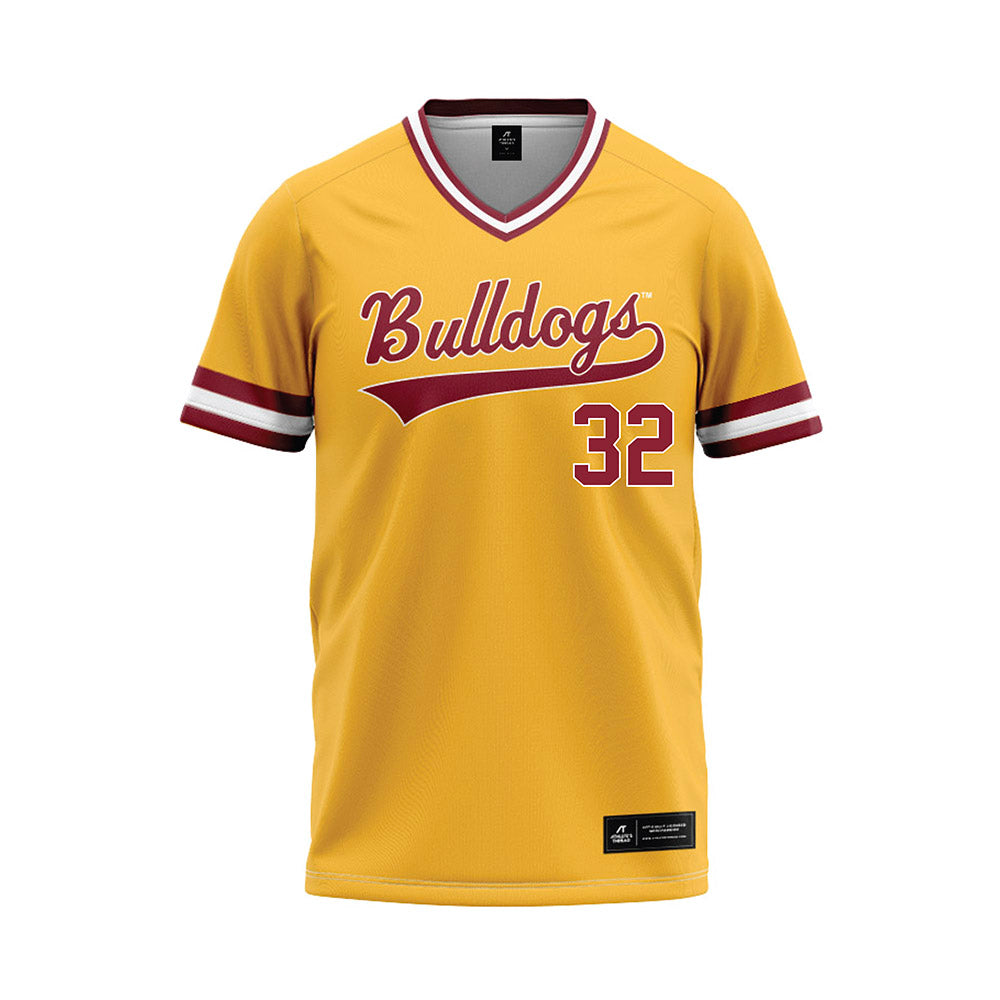 UMN Duluth - NCAA Baseball : Ethan Swanson - Gold Baseball Jersey-0