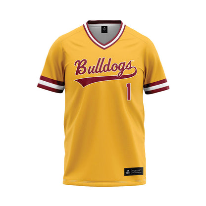 UMN Duluth - NCAA Baseball : Logan Myers - Gold Baseball Jersey-0