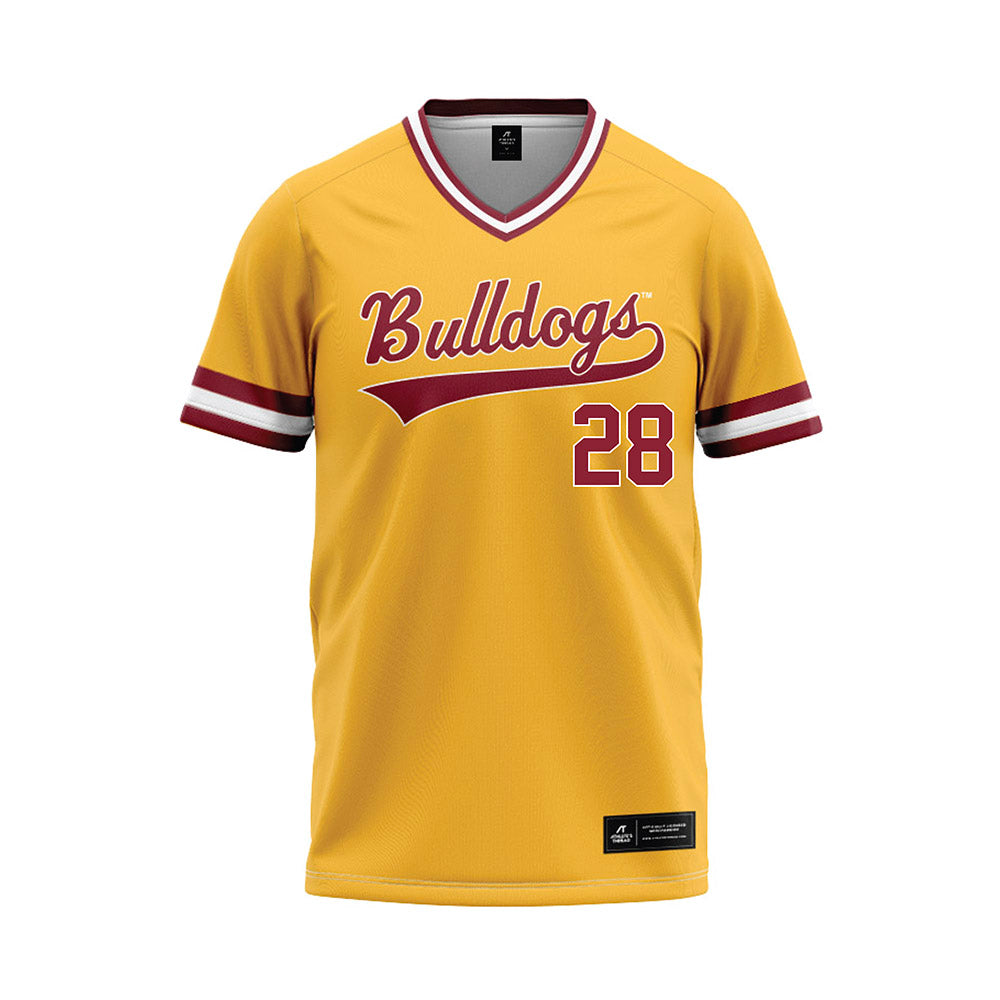 UMN Duluth - NCAA Baseball : Ayden Lysaght - Gold Baseball Jersey-0