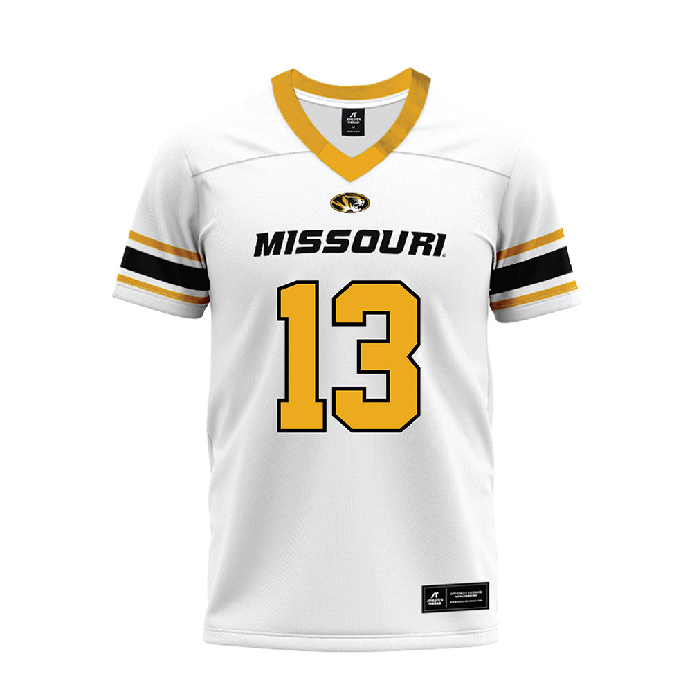 Missouri - NCAA Football : Austin Simmons - White Premium Football Jersey-0
